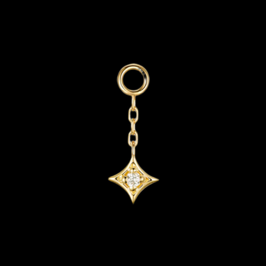 "Zara Charm" Genuine Diamond YG