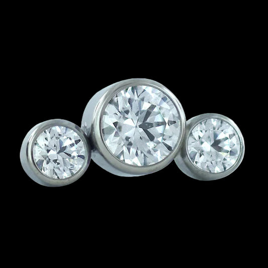 3 gem(M) CZ Cluster Ti.