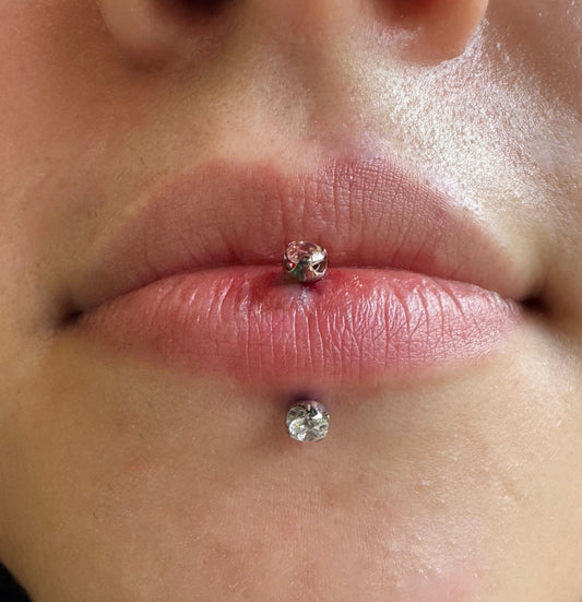 Vertical Labret Piercing