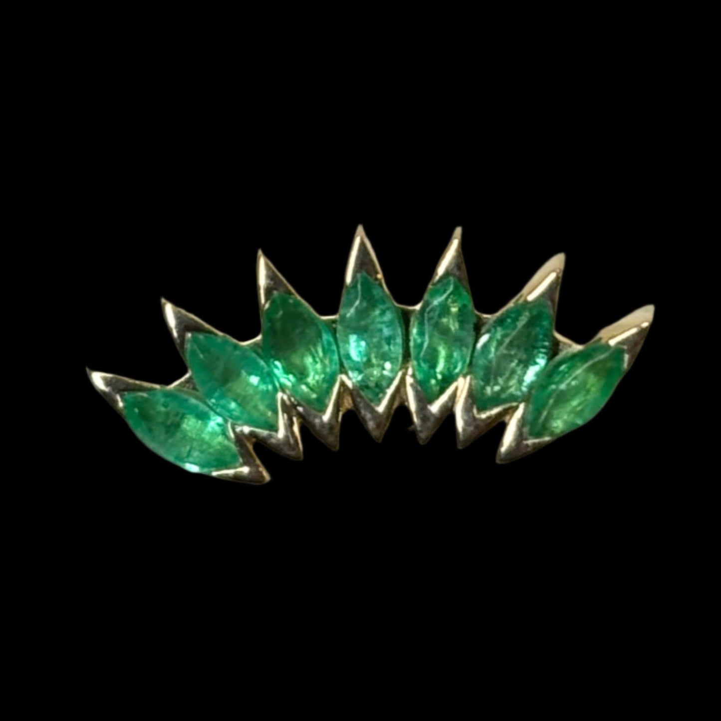 "Muse" Genuine Emerald YG