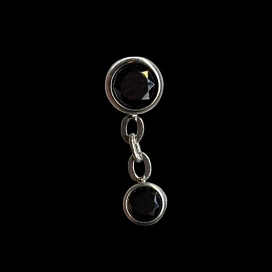 Double Black Bezel Dangle Ti.