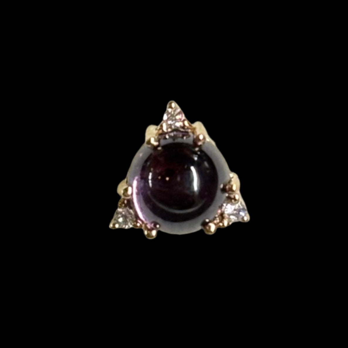 "Monica" Genuine Spinel/Diamonds YG