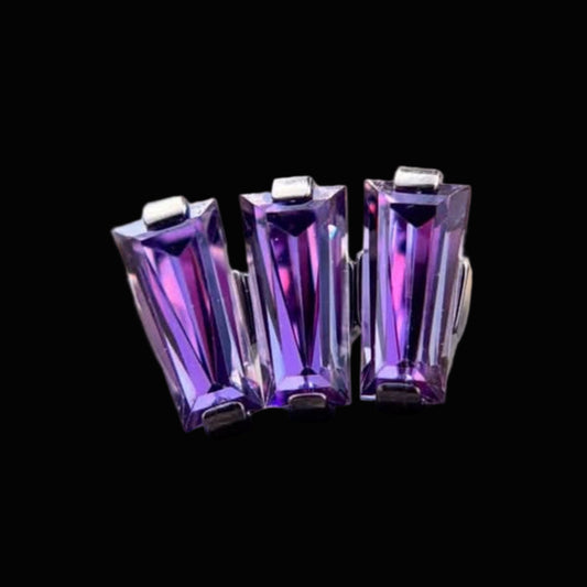 Purple Baguette Cluster Ti.