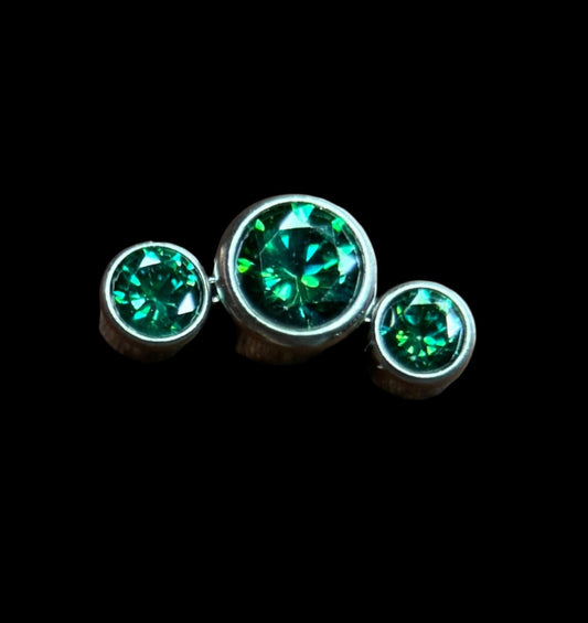 3 gem Green Cluster Ti