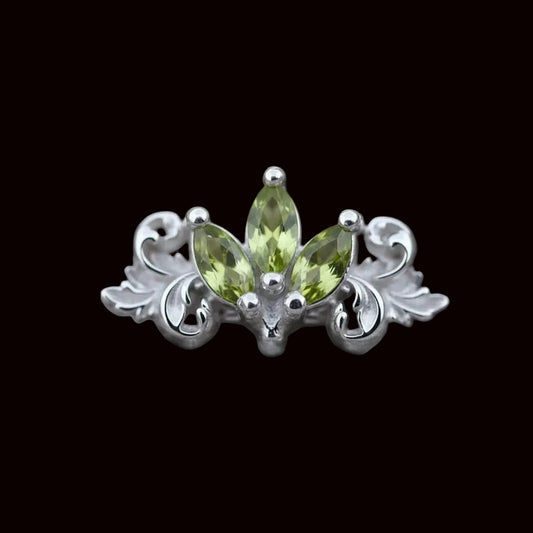 "Redemption" Genuine Peridot WG