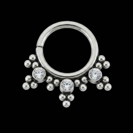 "Vanita" CZ Seamring Polished Nio.