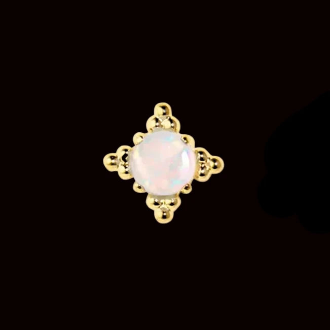 "Mamma Mia" White Opal 18k YG