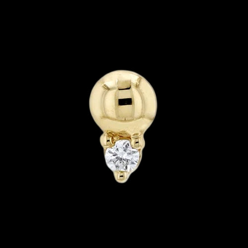 "Pippa Bead" Genuine Diamond YG