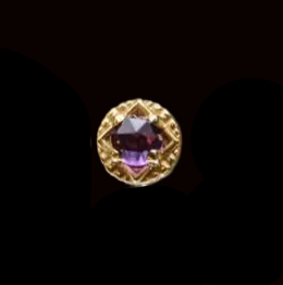 "Orbis Crown" Genuine Amethyst 14k YG