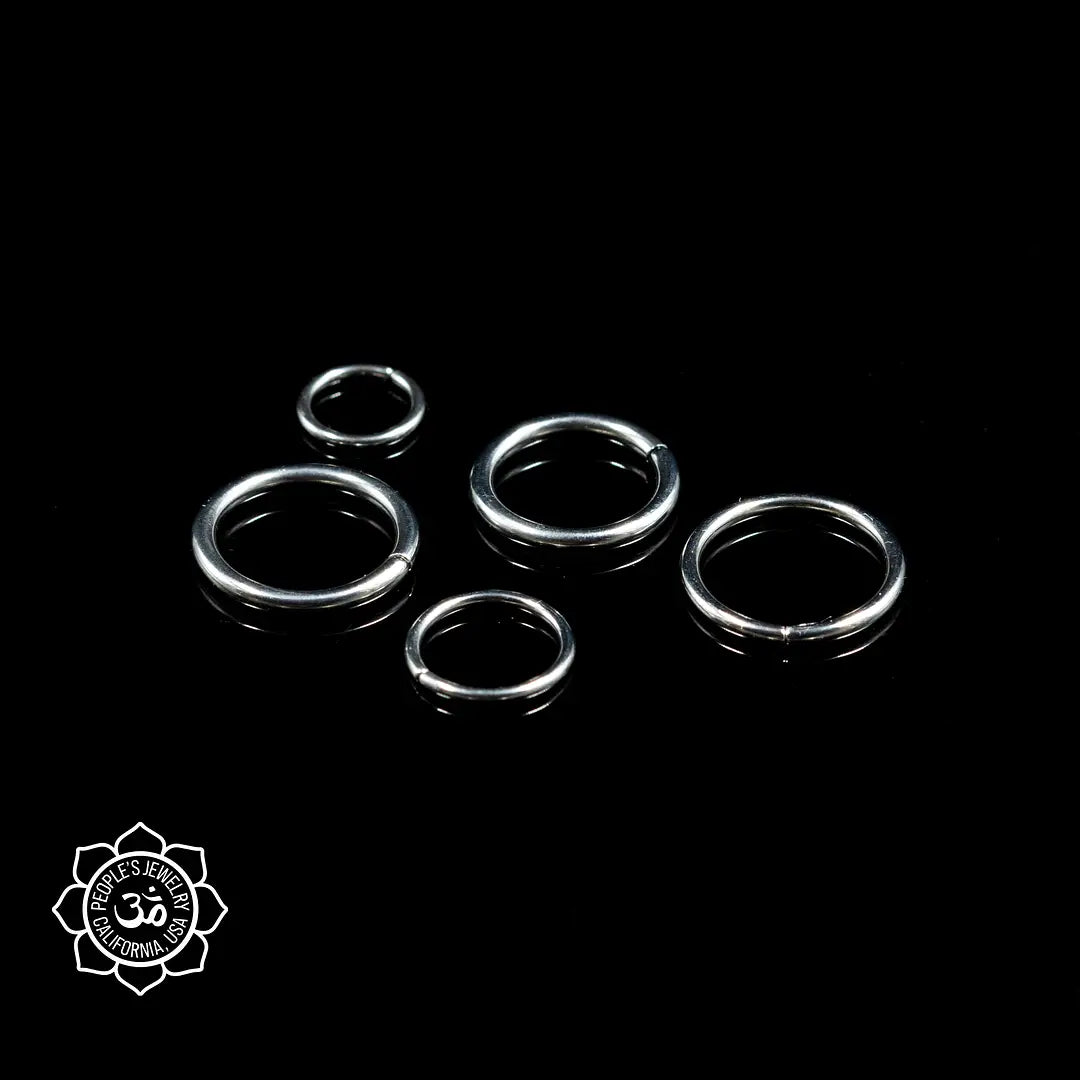 20g 3/8 Polished Nio Seam Ring