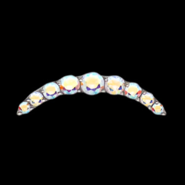 9 gem Aurora Curved Cluster Ti.