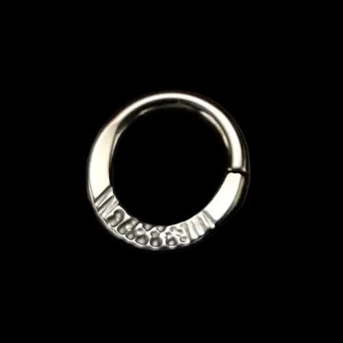 "Aeronaut" 16g 3/8 Flattened Seamring Polished Black Nio.