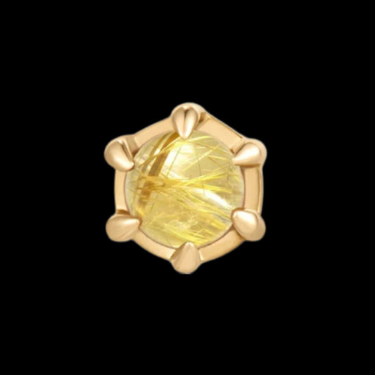 "Amulet" Rutilated Quartz YG