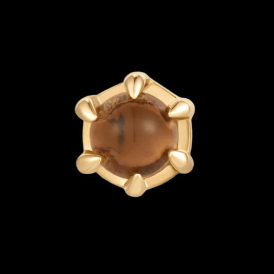 "Amulet" Smoky Quartz YG