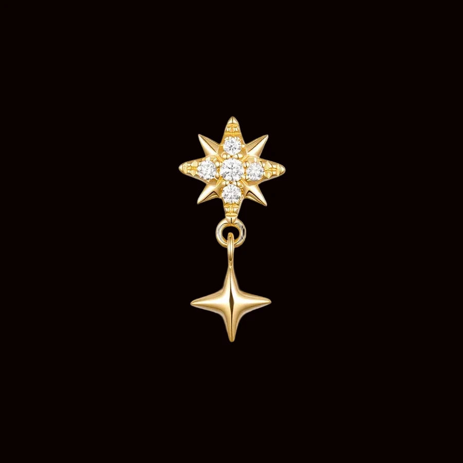 "Astraeus" Genuine Diamond 14k YG