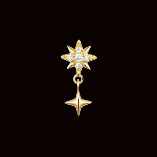 "Astraeus" Genuine Diamond 14k YG