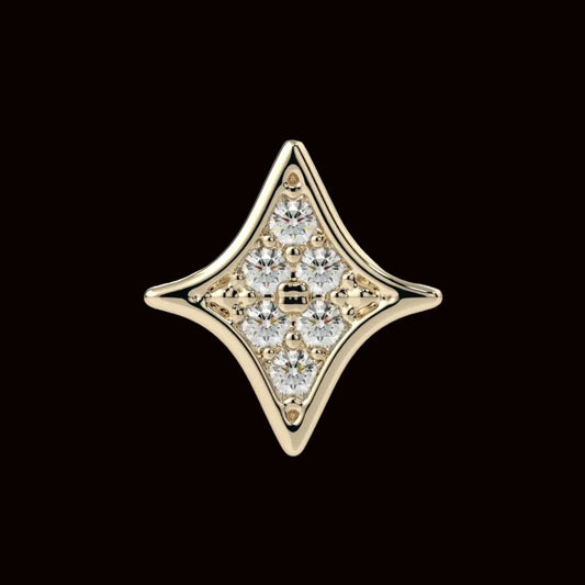 "Astra Lumina" Moissanite 14k YG