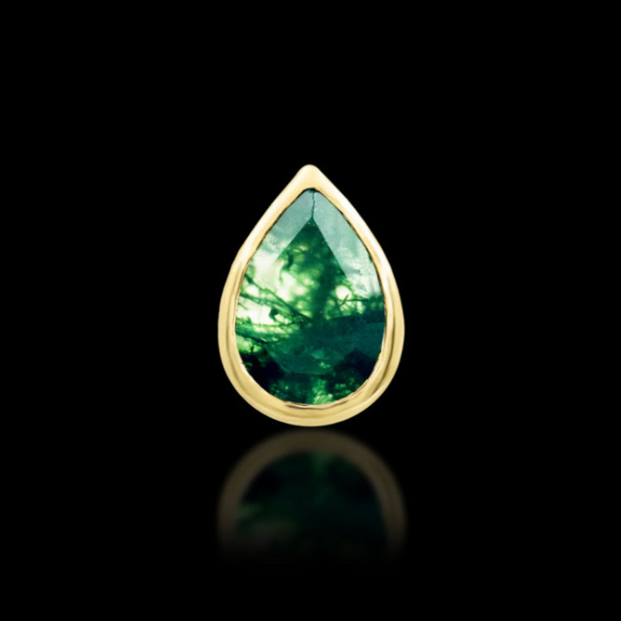 "Aeverie" Moss Agate YG