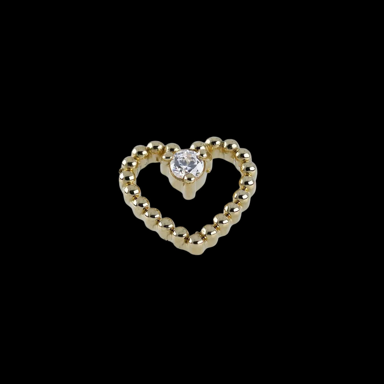 "Beaded Amour" CZ YG