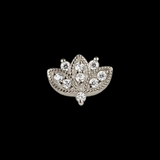 "Beaded Marquise" CZ WG