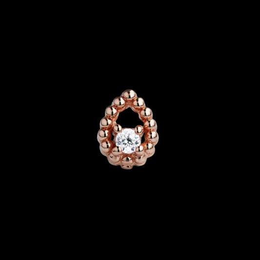 "Beaded Pear" CZ RG