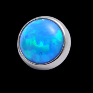 4m Blue Opal 16g Threaded Top Ti