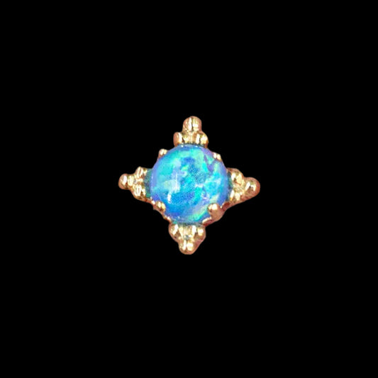"Zia"(Sm) Blue Opal YG
