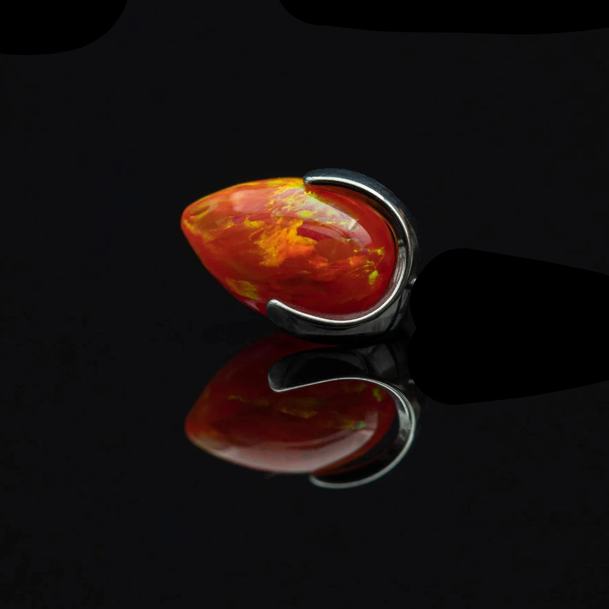 California Poppy Opal Bullet Claw 16g Threaded Top Ti.