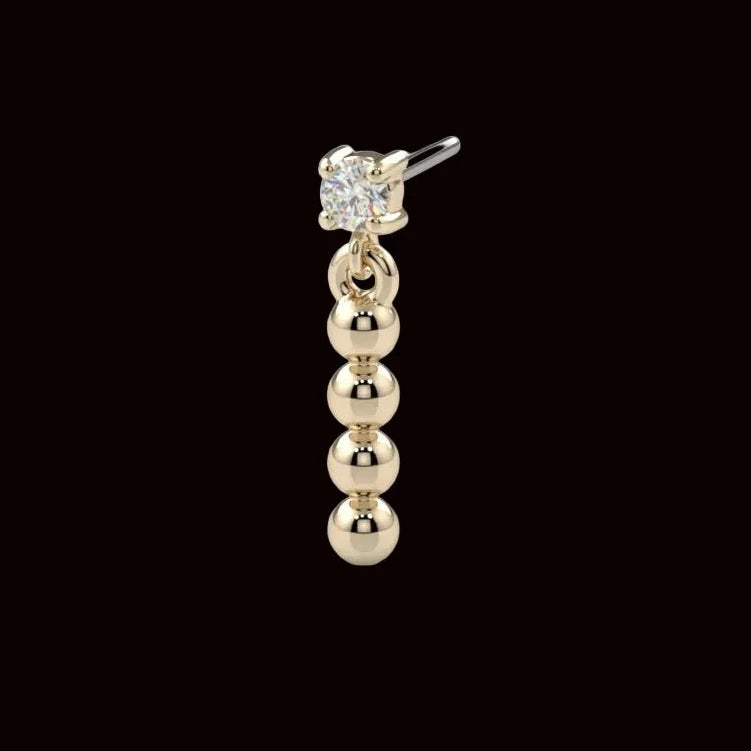 "Cascade" CZ 14k YG