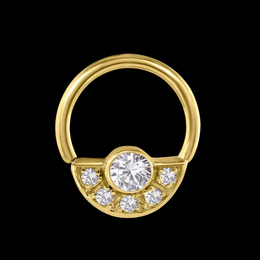 "Cecilia" CZ YG Seamring