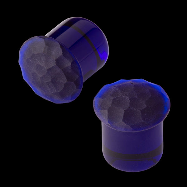 6g Martele Cobalt Blue Glass Plugs
