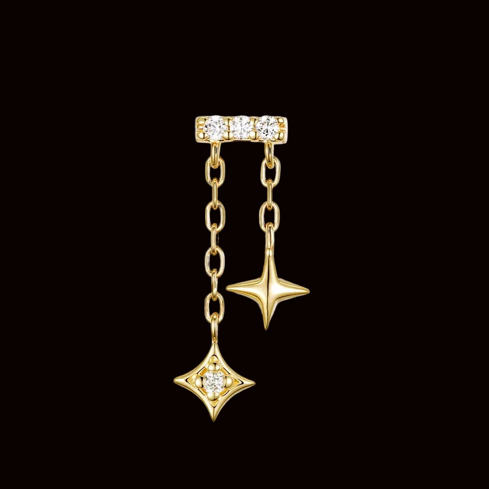 "Cosmo" Genuine Diamond 14k YG