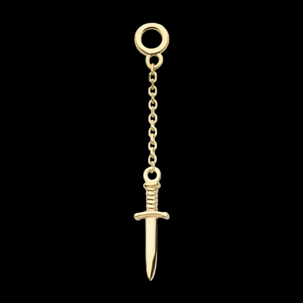 Dagger Dangle Charm YG