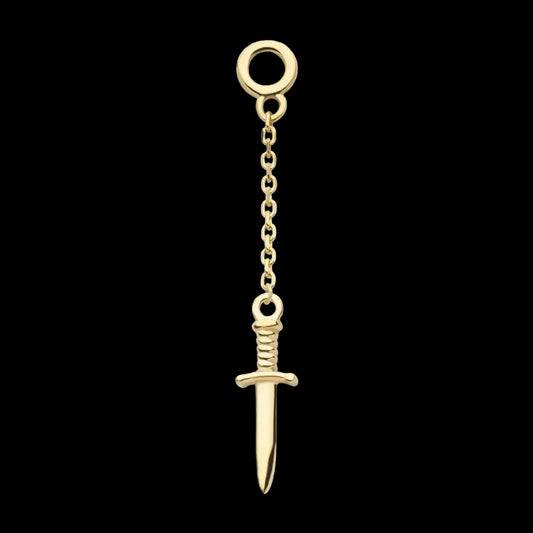 Dagger Dangle Charm YG