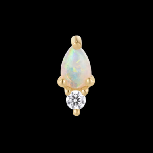 "Daydream" Australian Opal/CZ YG
