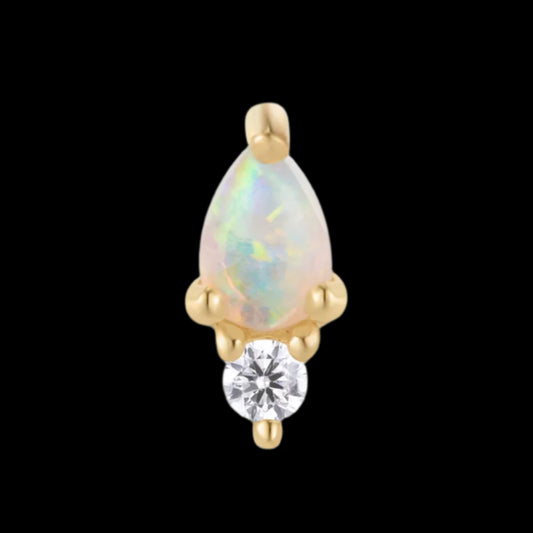"Daydream" Australian Opal/CZ YG