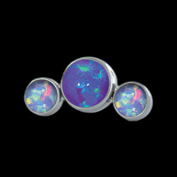 Med 3 gem Purple Opal Cluster Ti.