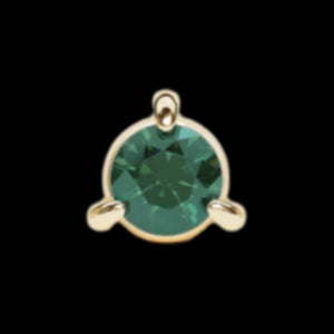 3m Genuine Emerald Prong YG