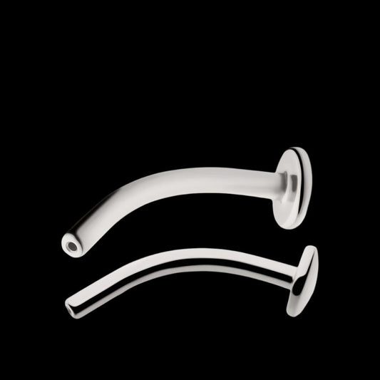 14g 3/8 Threaded Floating Navel Curve Ti.