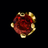 2.5m Garnet Prong YG