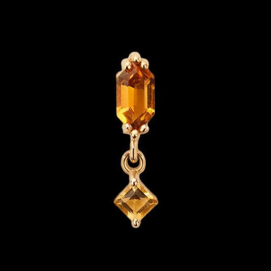"Golden Hour" Genuine Citrine YG