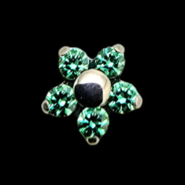 Sm Green Flower Ti.