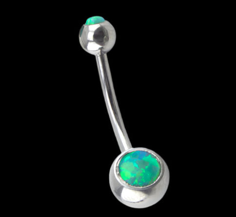 Double Lime Green Opal Curve Ti