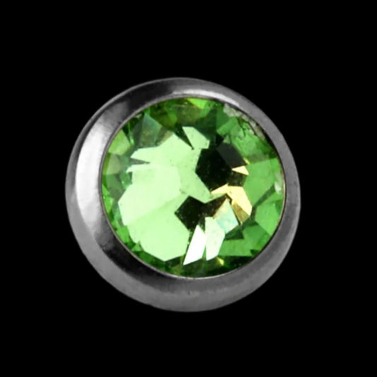 4m Green 14g Threaded Top Ti.