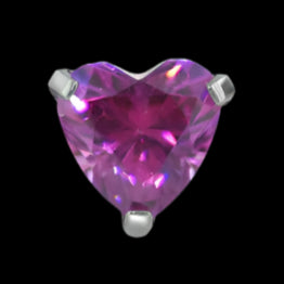 Heart Prong Ruby Ti.