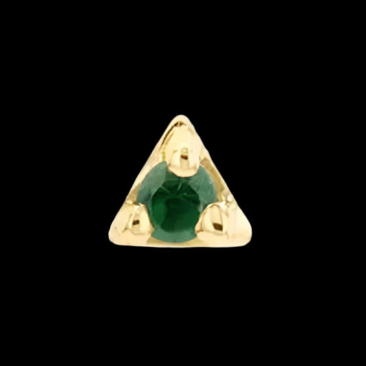 "Illuminati" Genuine Green Garnet YG