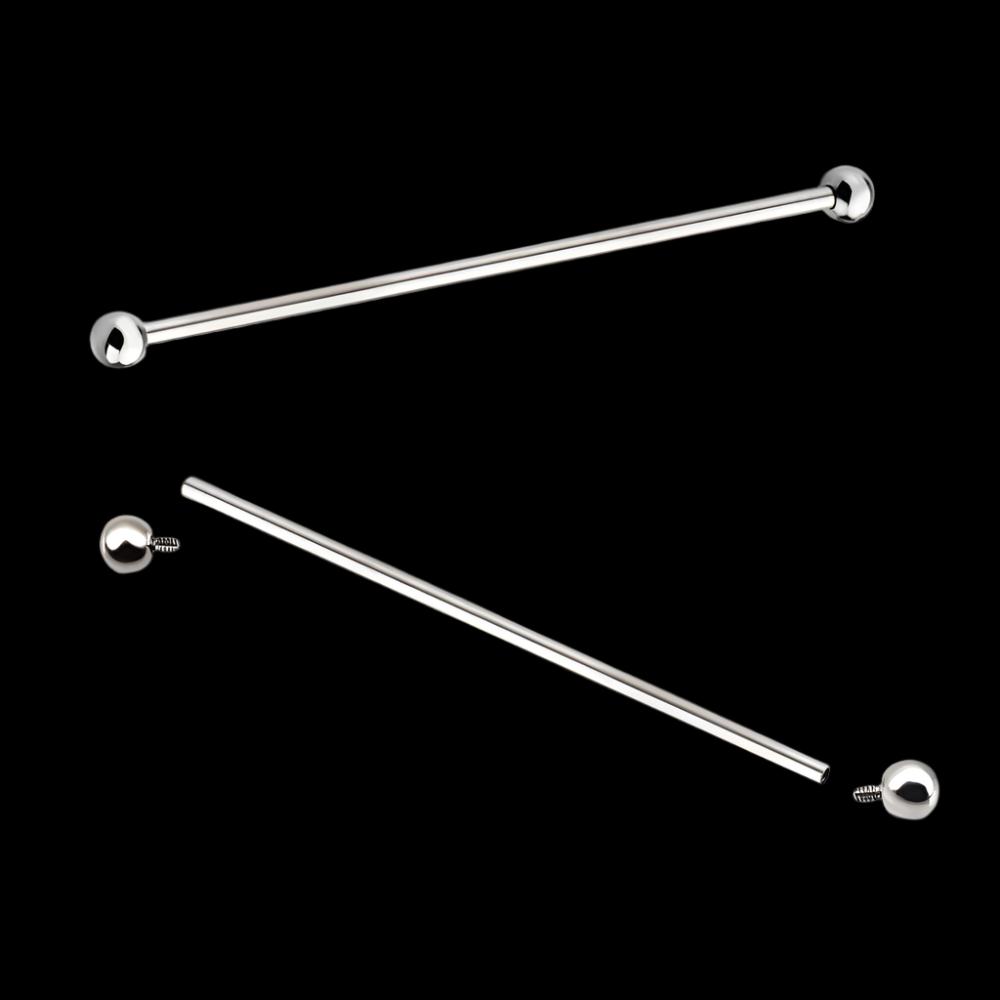 14g 1 3/8 Ti. Threaded Barbell