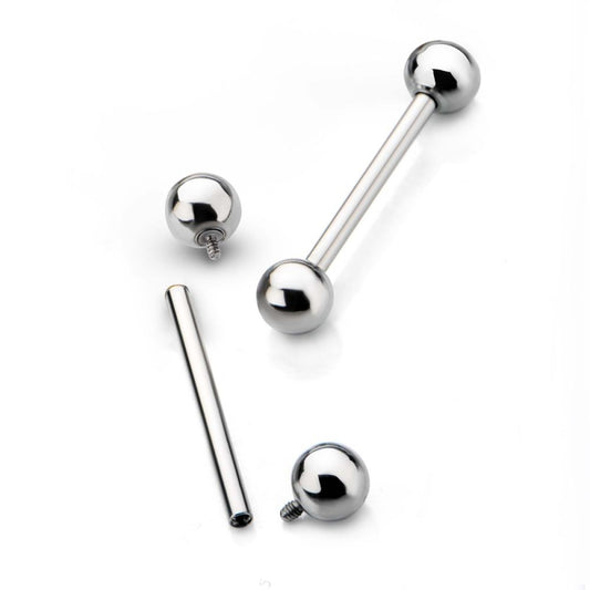 14g 3/4 Ti. Threaded Barbell