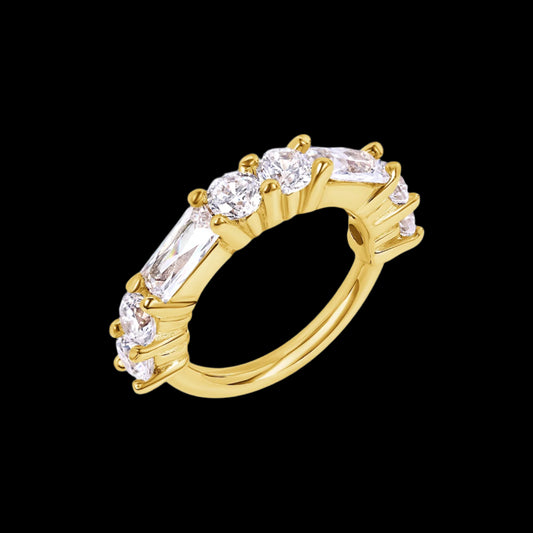 "Iris" CZ Seamring YG