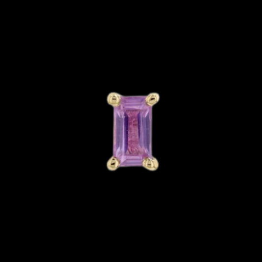 "Joey" Genuine Pink Sapphire YG